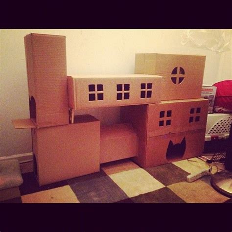 How To Build A Cat Condo Out Of Cardboard - Cat Lovster