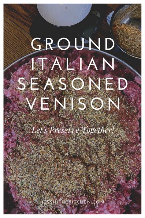 Ground Italian Venison Jess In The Kitchen Recipe In Venison