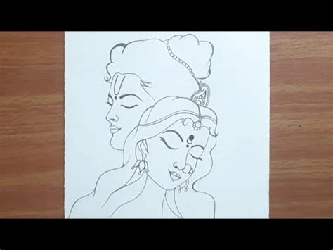 Ram Sita Drawing For Beginners Easy Drawing Of Shree Ram Sita Step By