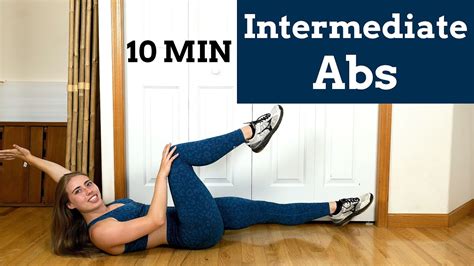 10 Minute Intermediate Abs Workout No Equipment No Repeats Medium