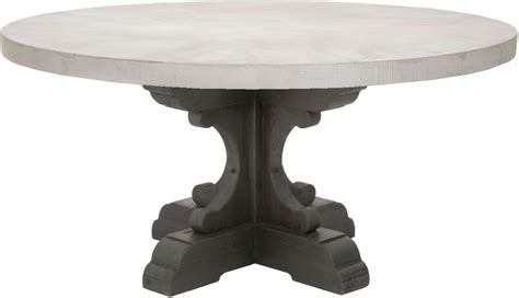 Orient Express Bastille Concrete Top Round Dining Table - Bella Antique ...