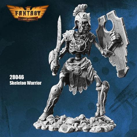 Skeleton Warrior 28mm Resin Kit 28046 Gaming Miniatures Products