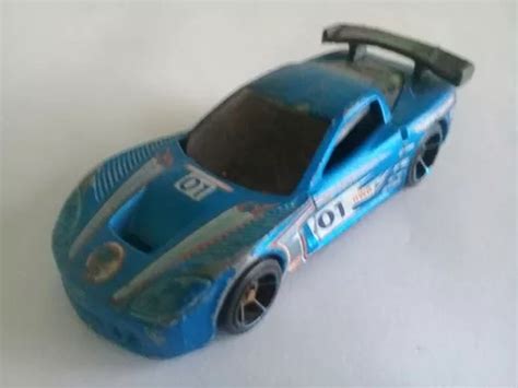 Hot Wheels Corvette C R Racing Blue Car Metal Mercadolibre