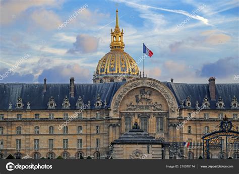 Facade Les Invalides Museum Paris France – Stock Editorial Photo ...