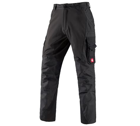 Cargo Trousers E S Comfort Black Strauss