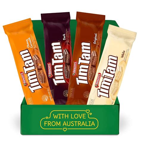 Amazon.com: Tim Tam Cookies Care Package Gift Set - 4 Pack Full ...