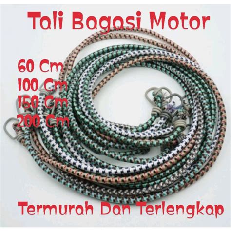 Jual TALI PENGIKAT IKAT BARANG 2 METER KARET BAWAAN BARANG DI MOTOR