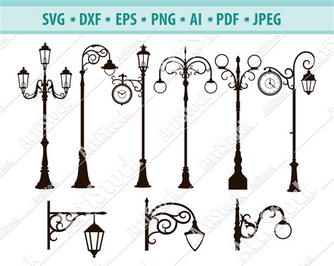 Street Lamp Svg Lantern Svg Street Light Svg Night Lamp Etsy Hong Kong