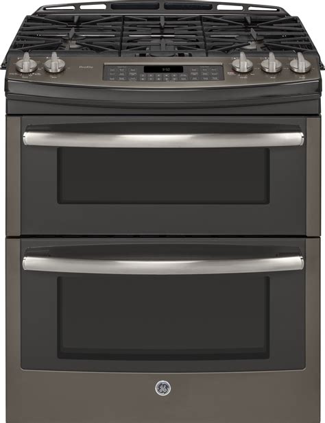 Ge Pgs950eefes 30 Inch Slide In Double Oven Gas Range With 68 Cu Ft