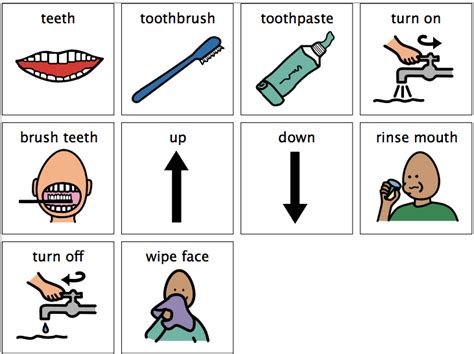 Printable Brush Teeth Visual