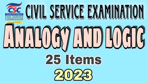 Civil Service Exam Reviewer Analogy And Logic Abrinica Calzado