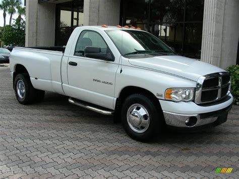 2005 Bright White Dodge Ram 3500 Slt Regular Cab Dually 24589743 Photo