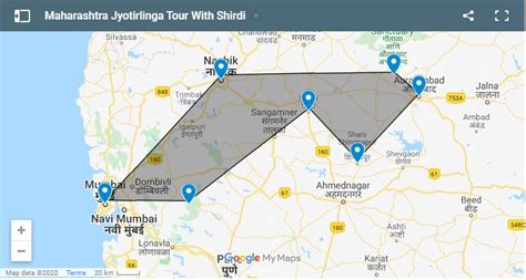 Jyotirlinga In Maharashtra Map