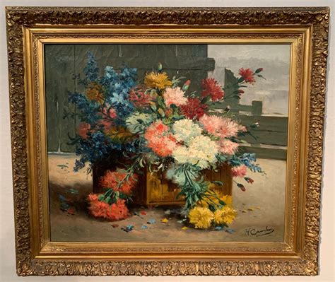 Proantic Panier De Fleurs Eug Ne Henri Cauchois