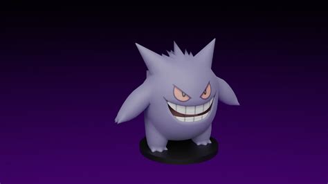 Pokemon Gengar 3d Model 3d Printable Cgtrader