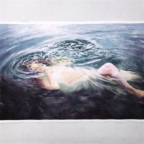 Exquisite Watercolor Paintings Feature Subjects Submerged In Pools