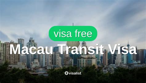 Macao Transit Visa For Switzerland Citizens Visa List