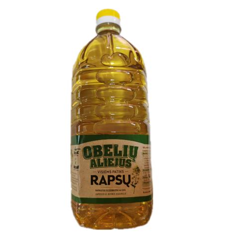 Rapsų Aliejus ObeliŲ 2000 Ml Pasagota