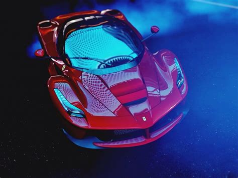 Ferrari Laferrari Ferrari Sports Car Race Top View 4k Wallpaper | TOPpng