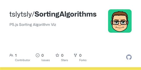 Github Tslytsly Sortingalgorithms P Js Sorting Algorithm Viz