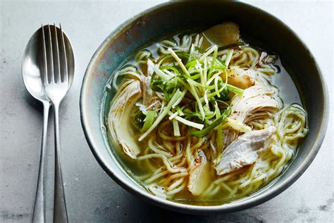 Sesame Ginger Chicken Noodle Soup Recipe NYT Cooking