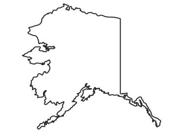 Alaska Blank Map Full Page By BAC Education TPT