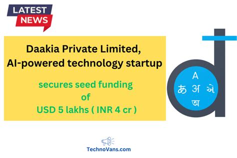 Daakia AI Powered Tech Start Up Secures Seed Funding Of USD 5 Lakhs