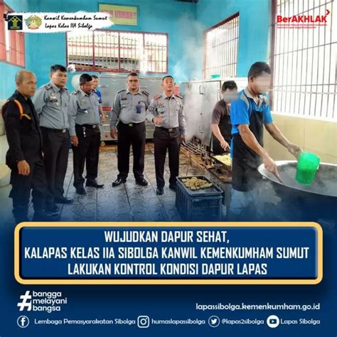 Wujudkan Dapur Sehat Kalapas Kelas Iia Sibolga Kanwil Kemenkumham