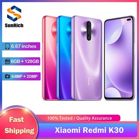 Xiaomi Tel Fono Inteligente Redmi K30 4G Original Con Doble SIM NFC 6