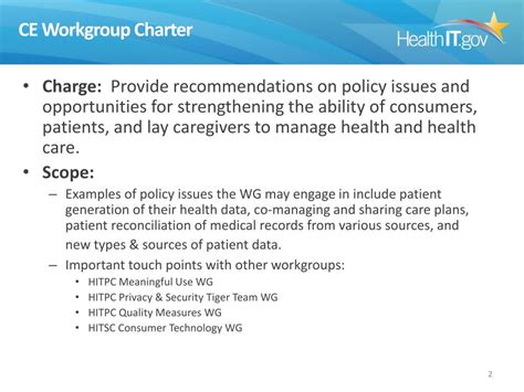 Ppt Hit Policy Committee Consumer Empowerment Workgroup Powerpoint