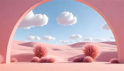 Premium Photo Desert Illustration Surreal Fantasy Land Digital Art