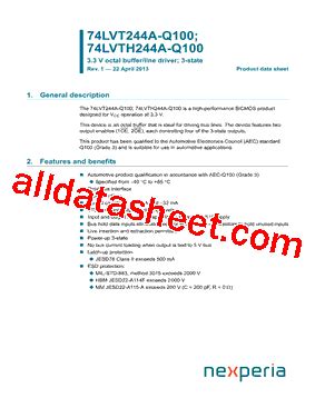 Lvt A Q Datasheet Pdf Nexperia B V All Rights Reserved