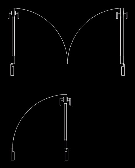 Dynamic Doors In AutoCAD CAD Library