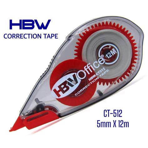 Hbw Correction Tape Mm Mm Mm By Meters Ct Ct Ct