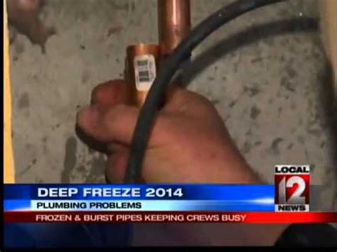 Frozen And Burst Pipes Keeping Plumbers Busy YouTube