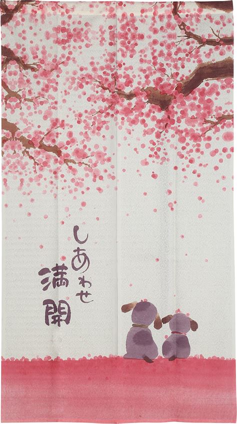 Amazon Myru Japanese Flowers Door Curtain Japanese Noren Curtain