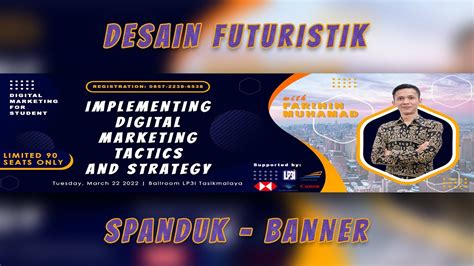 Membuat Desain Spanduk Banner Seminar Digital Marketing Dengan Adobe