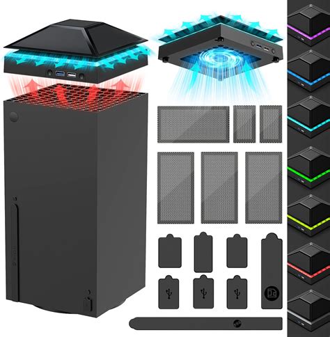 Ventilador De Refrigeraci N Rgb Para Xbox Series X Con Filtro De Polvo