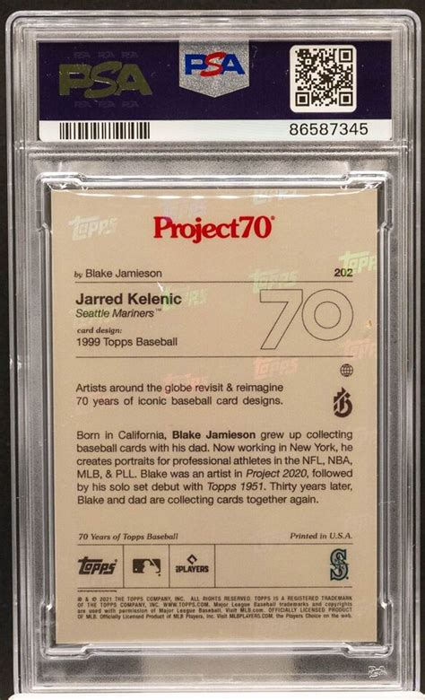 Jarred Kelenic Topps Project Rc Rookie Mariners