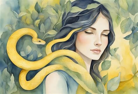 yellow snake dream meaning wisdom intuition  power