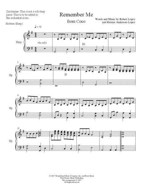 Haley Hodson Remember Me Sheet Music In G Major Download And Print