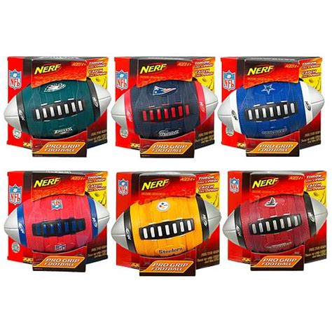 Nerf Nfl Pro Grip Footballs Wave 1 Hasbro Nerf Sporting Goods At