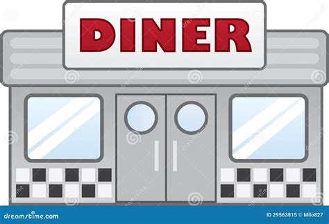 Diner stock vector. Image of cartoon, illustration, hamburgers - 29563815