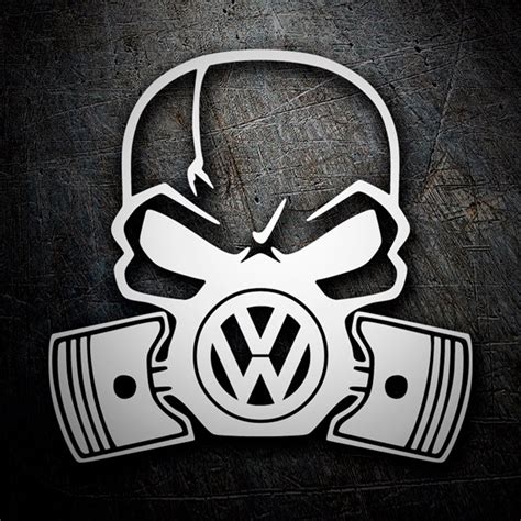 Sticker Skull Volkswagen Muraldecal