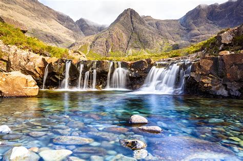 Free download | HD wallpaper: Waterfall, Scotland, Fairy Pools, Isle of ...