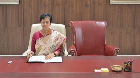 This Is Arvind Kejriwals Chair Atishi Takes Charge As Delhi CM With