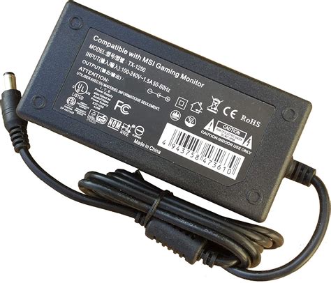 MSI Optix 27 MAG27C Computer Monitor Power Supply Ac Adapter Cord