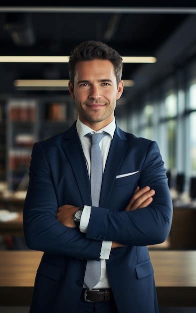 Premium Ai Image Handsome Businessman In Suit