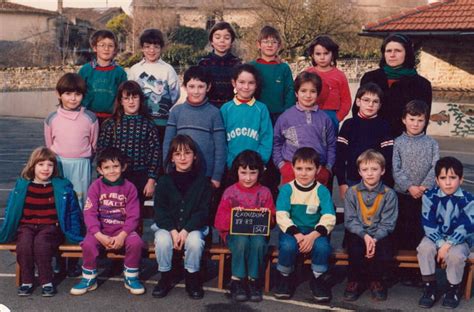 Photo de classe CP Année scolaire 1988 1989 de 1988 Ecole D exoudun