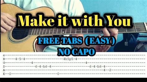 Make It With You By Bread Ben And Ben Fingerstyle Guitar Cover With Tabs Youtube